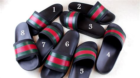 fake vs real gucci mens shoes|faux gucci flip flops.